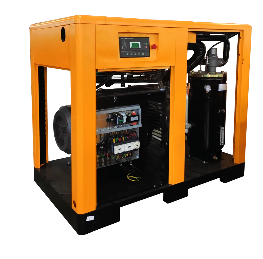 Industrial air compressor technical visual