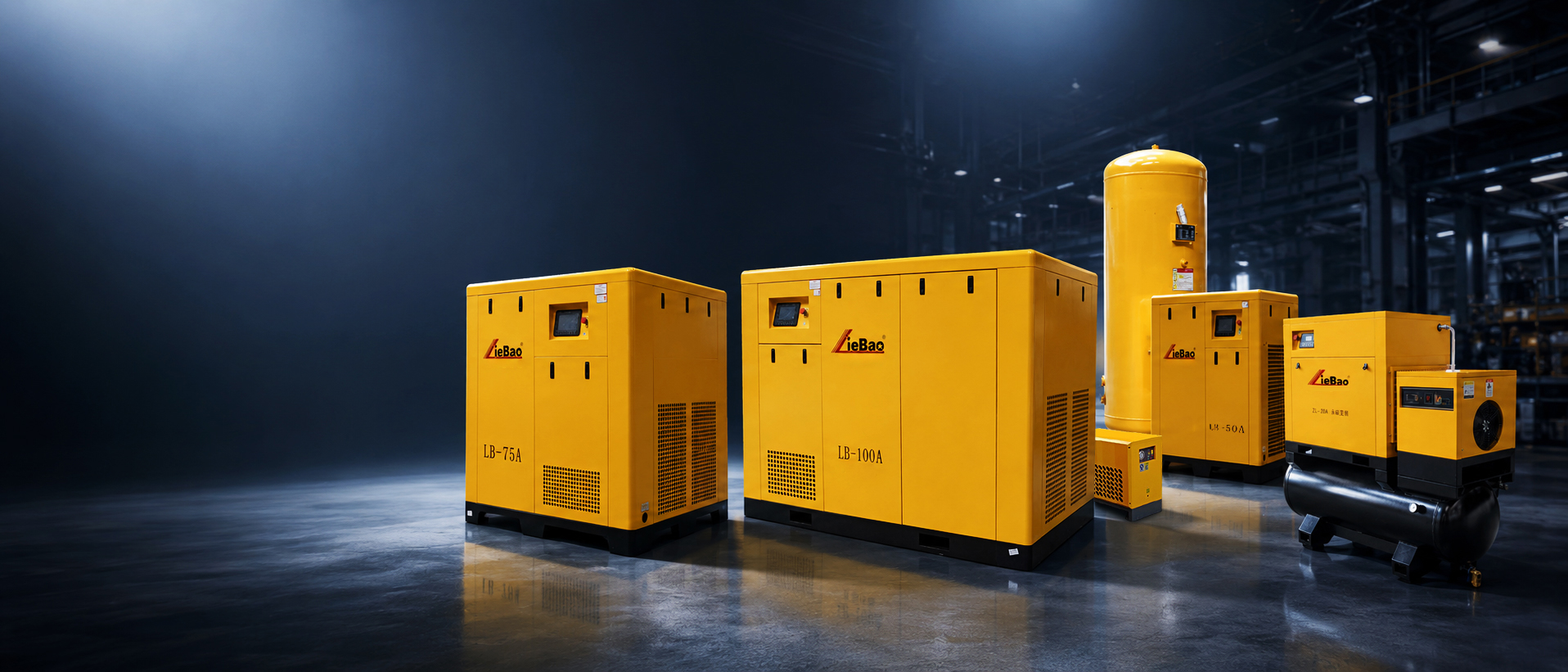 Jetskay industrial air compressor product range